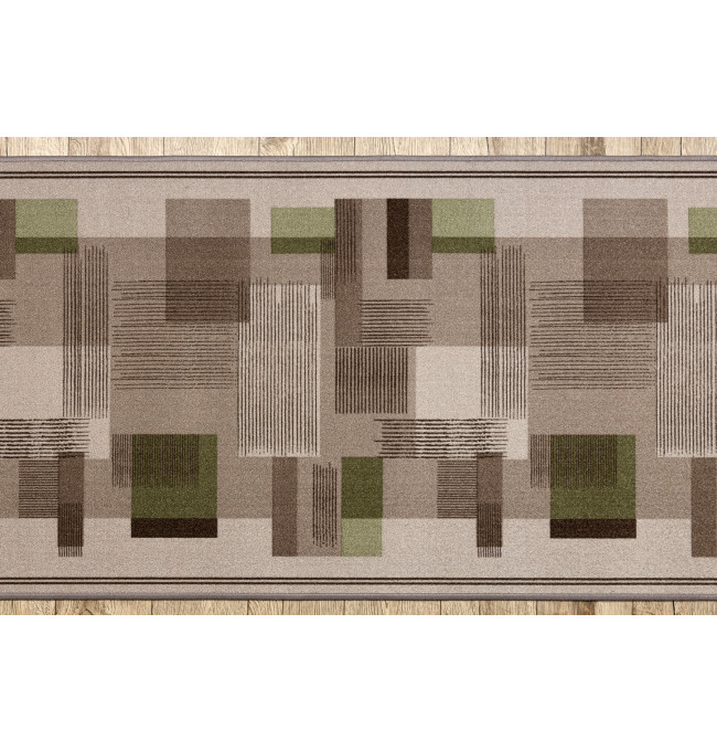 Protišmykový behúň LISTRA geometrický, béžový