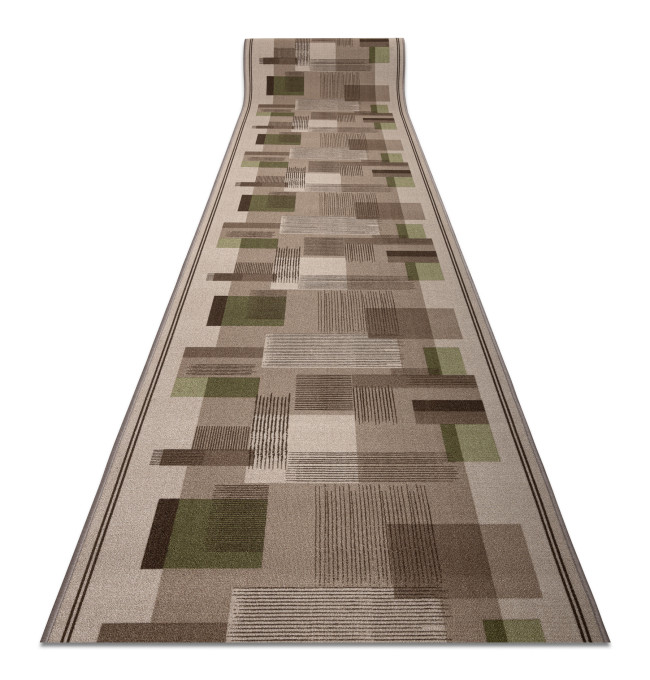 Protišmykový behúň LISTRA geometrický, béžový