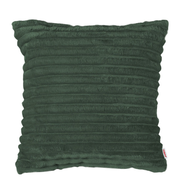 Štvorcový vankúš DESIGN tmavozelený