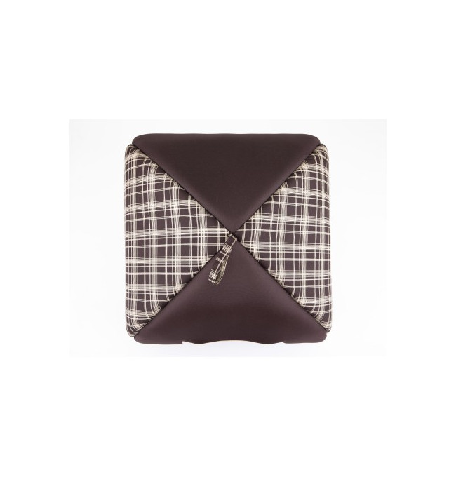 Domček pre mačku IGLOO R1 károvaný, hnedý