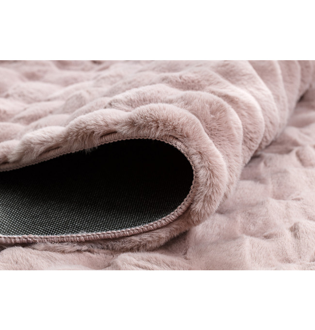 Koberec BUBBLE pudrovo ružový 45 štrukturálny 3D