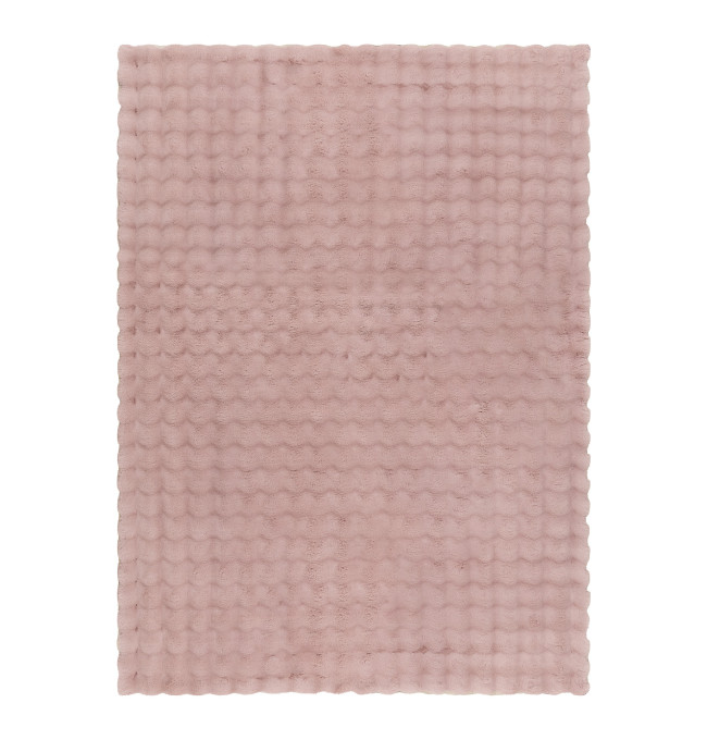 Koberec BUBBLE pudrovo ružový 45 štrukturálny 3D