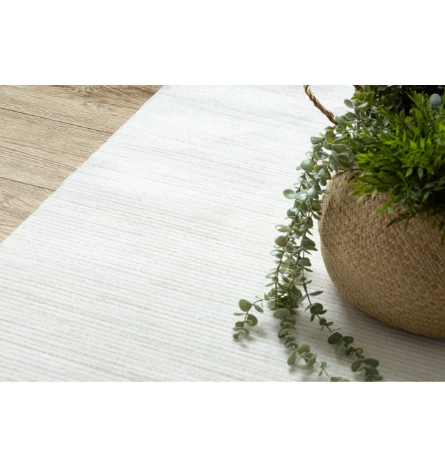 Koberec / behúň DUKE 51376 krémový, pásy / strapce