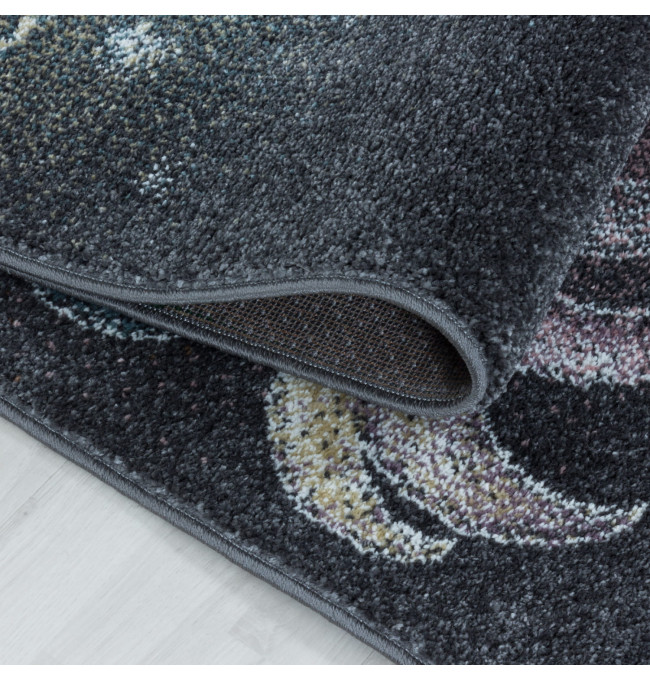 Detský koberec Funny jednorožec sivý