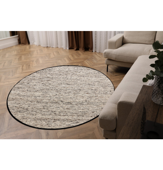 Koberec NEPAL 2100 naturálny / sivý kruh