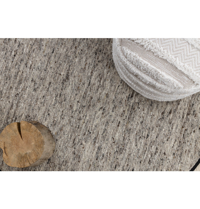 Koberec NEPAL 2100 naturálny / sivý kruh