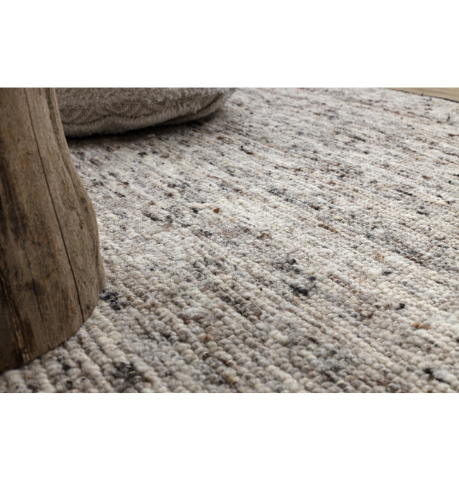 Koberec NEPAL 2100 naturálny / sivý kruh