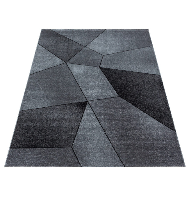 Koberec Beta mnohouholníky sivý