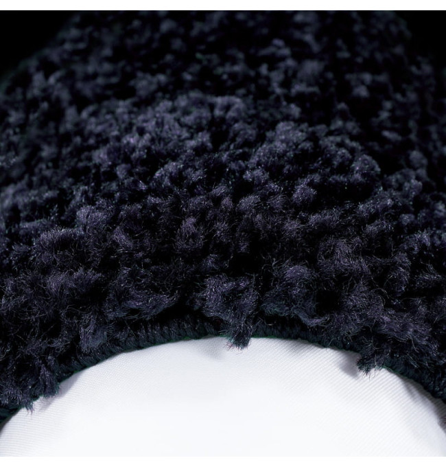 Koberec Shaggy Life granátový - kruh