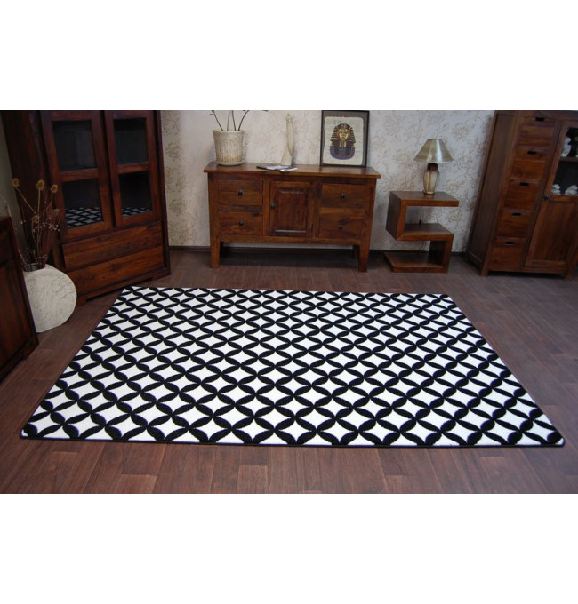 Koberec SKETCH - F757 krémový/čierny