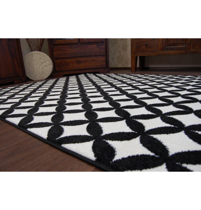 Koberec SKETCH - F757 krémový/čierny