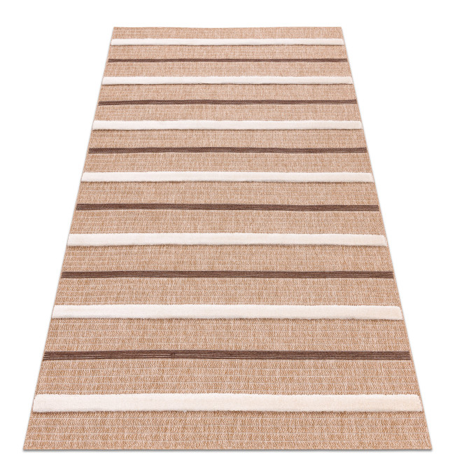 Koberec SPARK 0686A pruhy, béžový / krémový