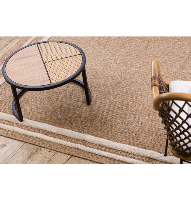 Koberec SPARK 0687A rám, béžový / krémový