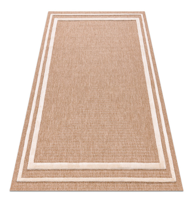 Koberec SPARK 0687A rám, béžový / krémový