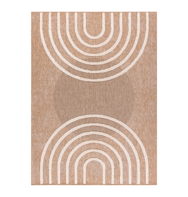 Koberec SPARK 0688A geometrický, béžový / krémový