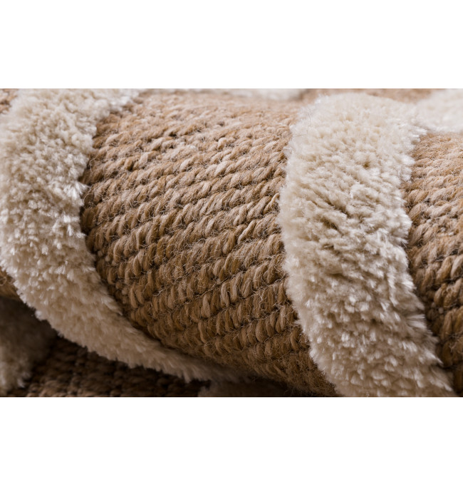 Koberec SPARK 0688A geometrický, béžový / krémový