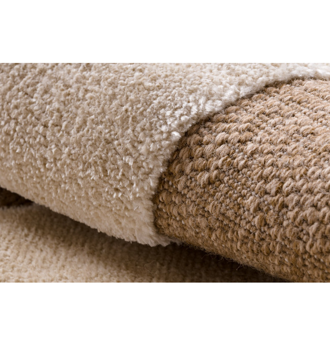 Koberec SPARK 0710A geometrický, béžový / krémový