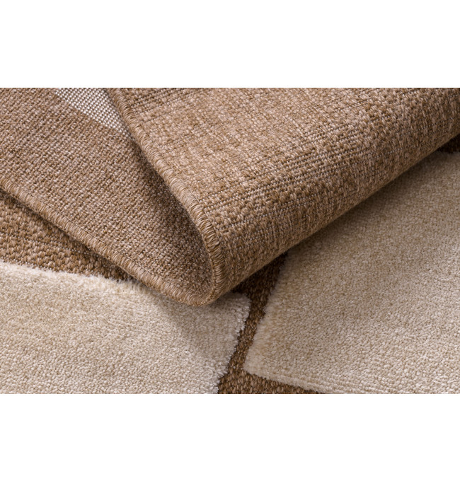 Koberec SPARK 0710A geometrický, béžový / krémový