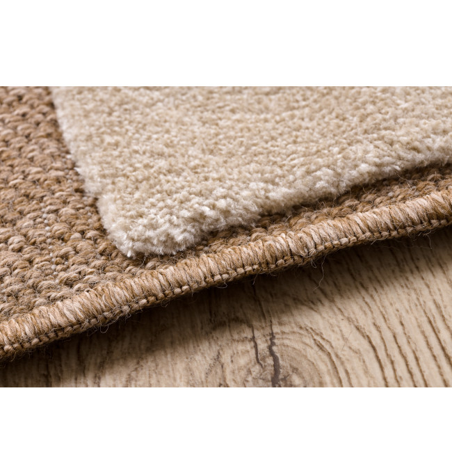 Koberec SPARK 0710A geometrický, béžový / krémový