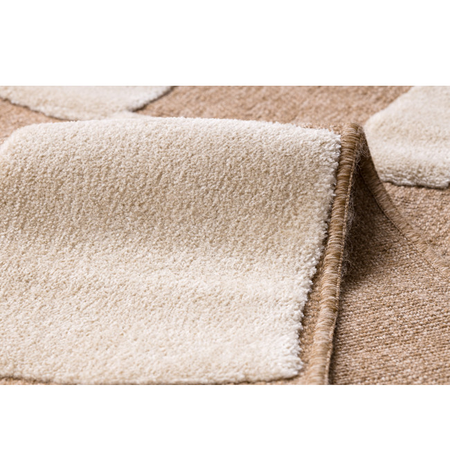 Koberec SPARK 0710A geometrický, béžový / krémový