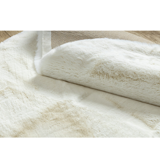 Koberec TEDDY NEW wool 45 krémový, kruh