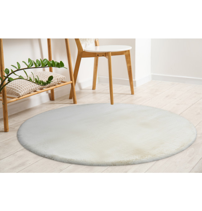 Koberec TEDDY NEW wool 45 krémový, kruh
