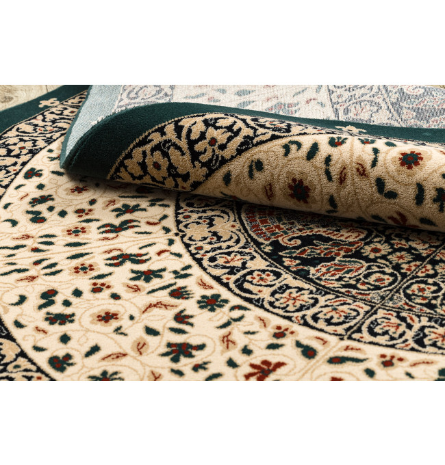 Koberec POLONIA vitráž, smaragdový kruh