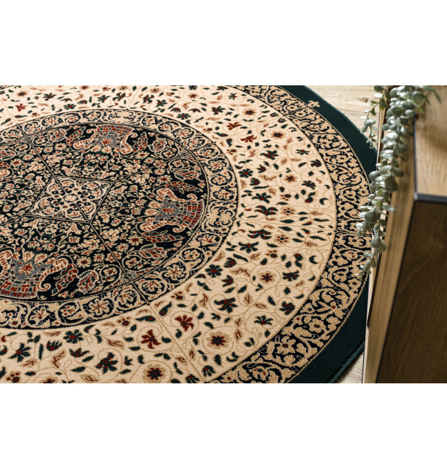 Koberec POLONIA vitráž, smaragdový kruh