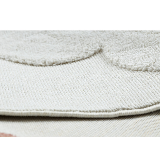 Detský koberec YOYO GD63 biely / granátový - mraky, kvapky