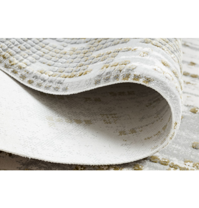 Koberec AKRYL VALS 8376 Geometricky 3D, sivý / zelený