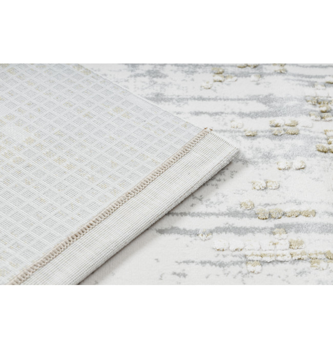 Koberec AKRYL VALS 8376 Geometricky 3D, sivý / zelený