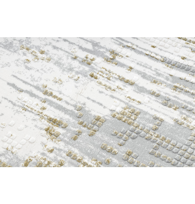 Koberec AKRYL VALS 8376 Geometricky 3D, sivý / zelený