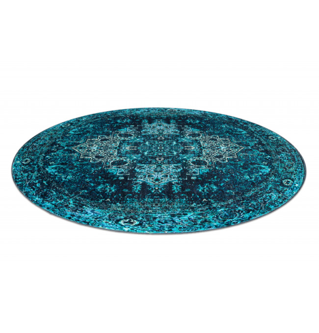 Koberec ANTIKA Ancret Azure ornament modrý