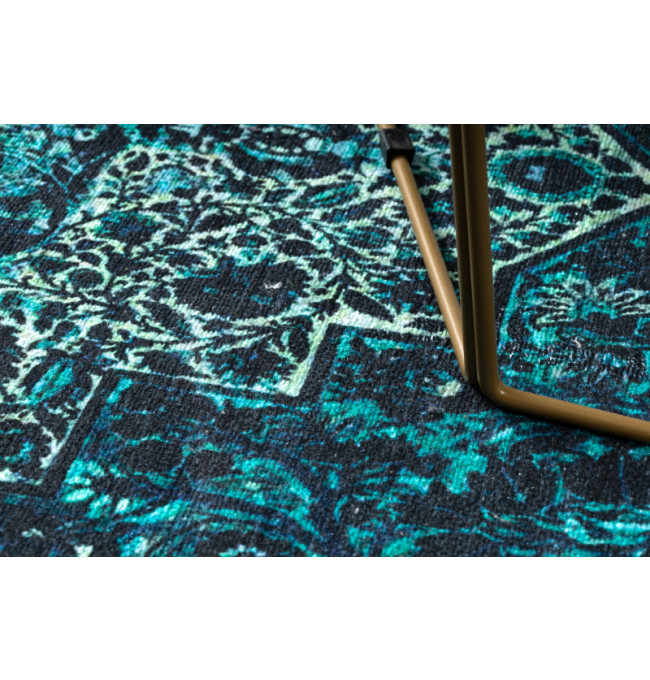 Koberec ANTIKA Ancret Azure ornament modrý