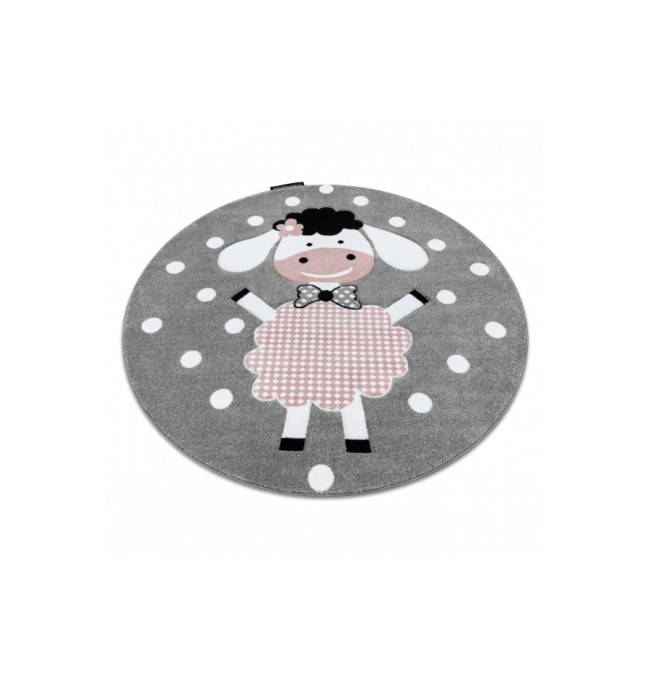 Koberec KRUH PETIT DOLLY sivý