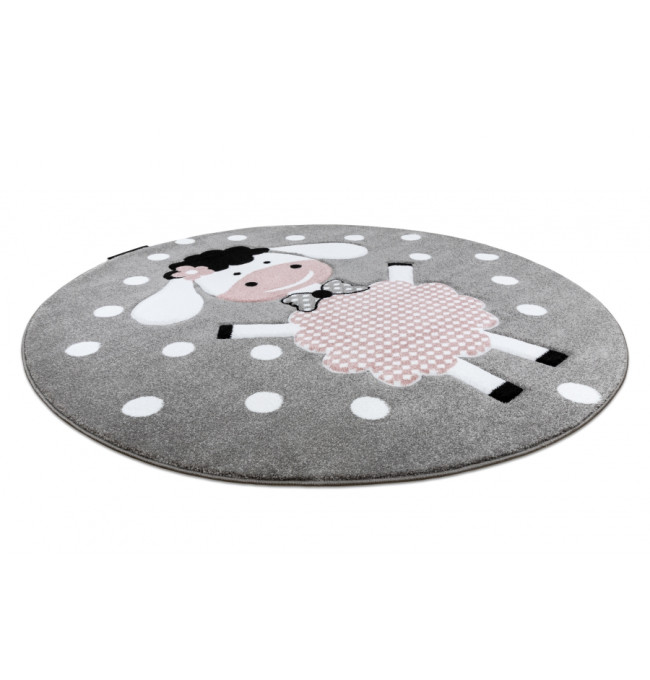 Koberec KRUH PETIT DOLLY sivý