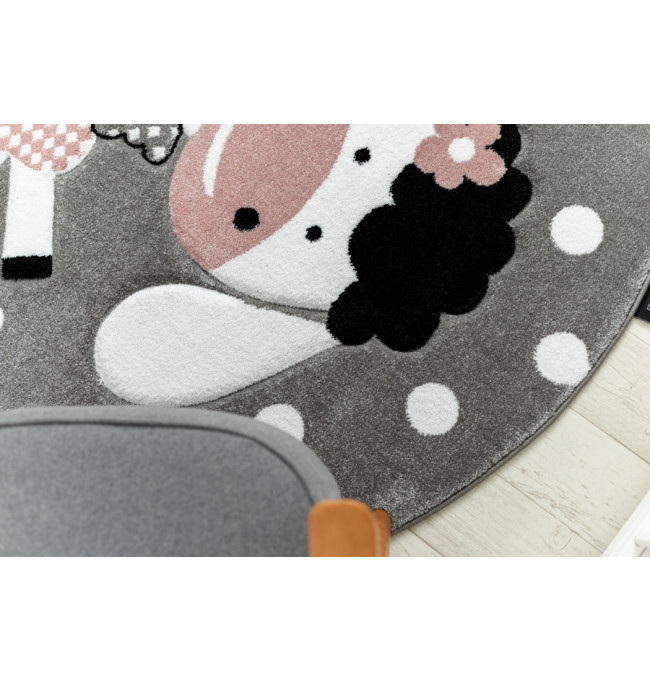 Koberec KRUH PETIT DOLLY sivý