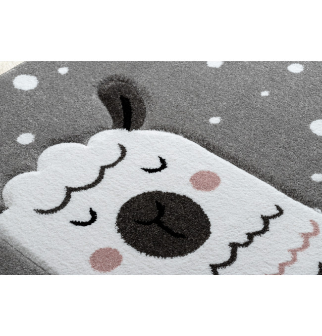 Koberec KRUH PETIT LAMA sivý