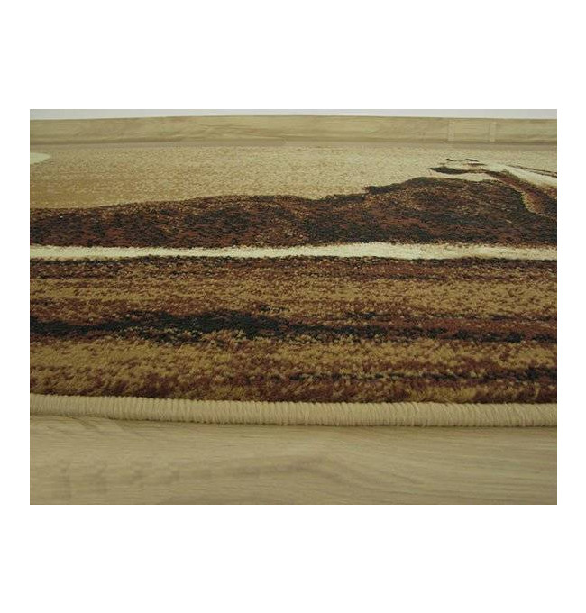 Koberec Makata - Cválajúci kôň, béžový