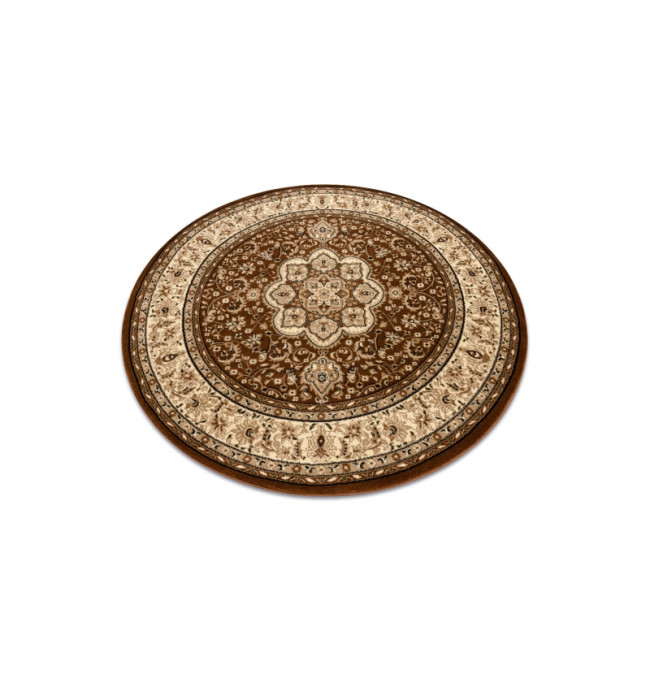Koberec ROYAL ADR kruh vzor 521 hnedý