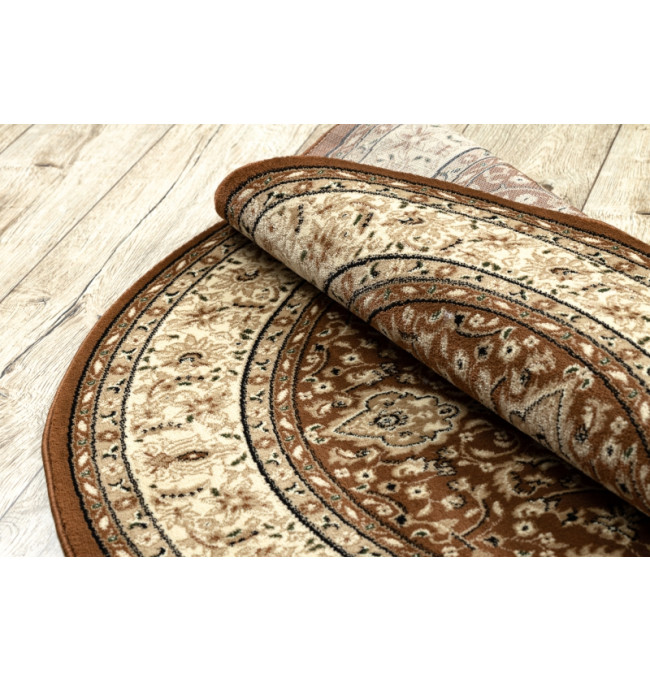 Koberec ROYAL ADR kruh vzor 521 hnedý