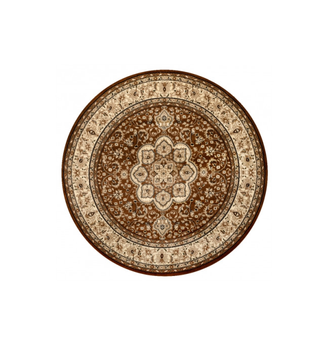 Koberec ROYAL ADR kruh vzor 521 hnedý