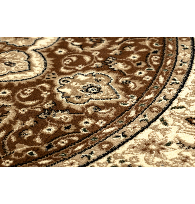 Koberec ROYAL ADR kruh vzor 521 hnedý