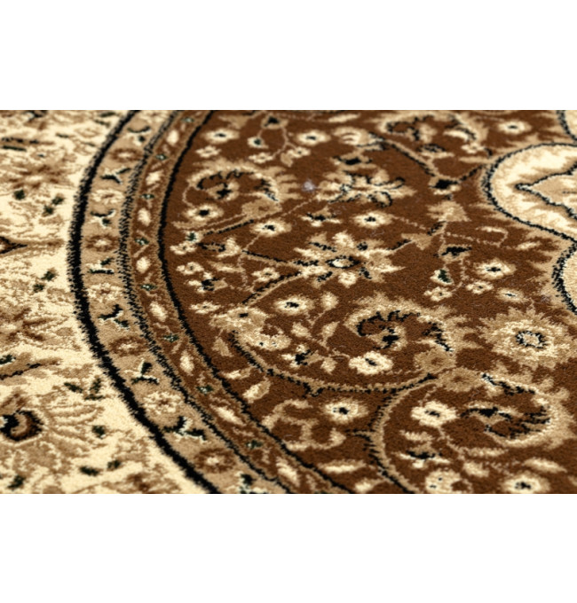 Koberec ROYAL ADR kruh vzor 521 hnedý