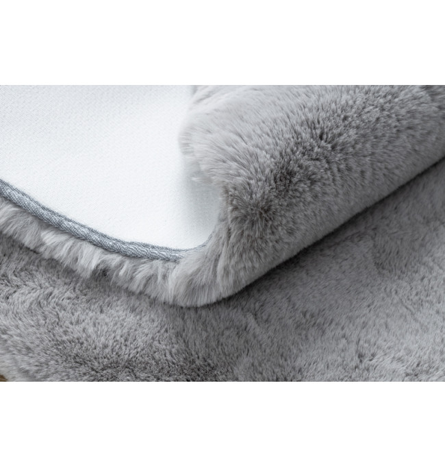 Koberec TEDDY kruh Shaggy sivý protišmykový