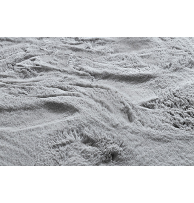 Koberec TEDDY kruh Shaggy sivý protišmykový