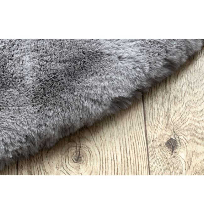 Koberec TEDDY kruh Shaggy sivý protišmykový
