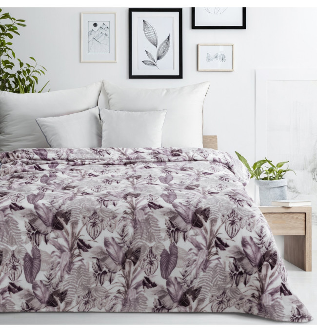 Deka DAVOS 2 fialová / sivá