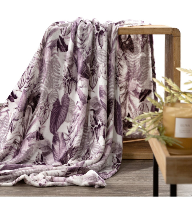 Deka DAVOS 2 fialová / sivá