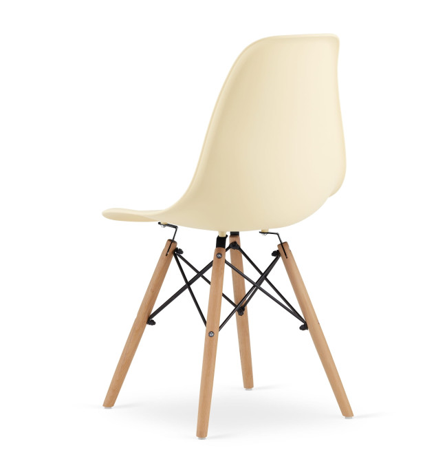 Set jedálenských stoličiek OSAKA krémové (hnedé nohy) 4ks